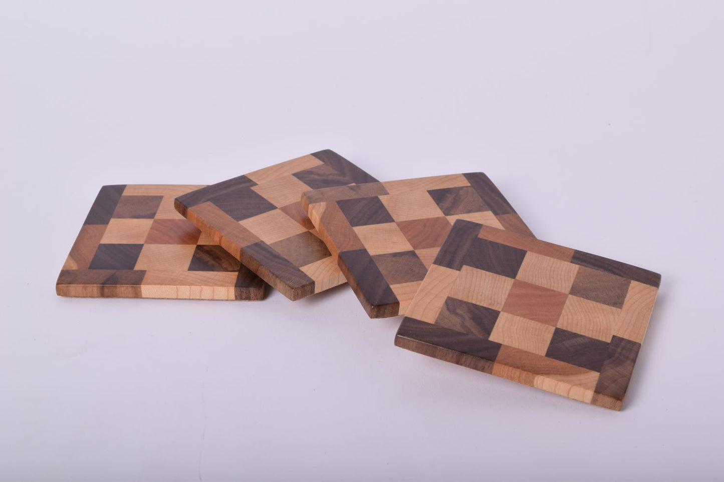Sous-verres à carreaux