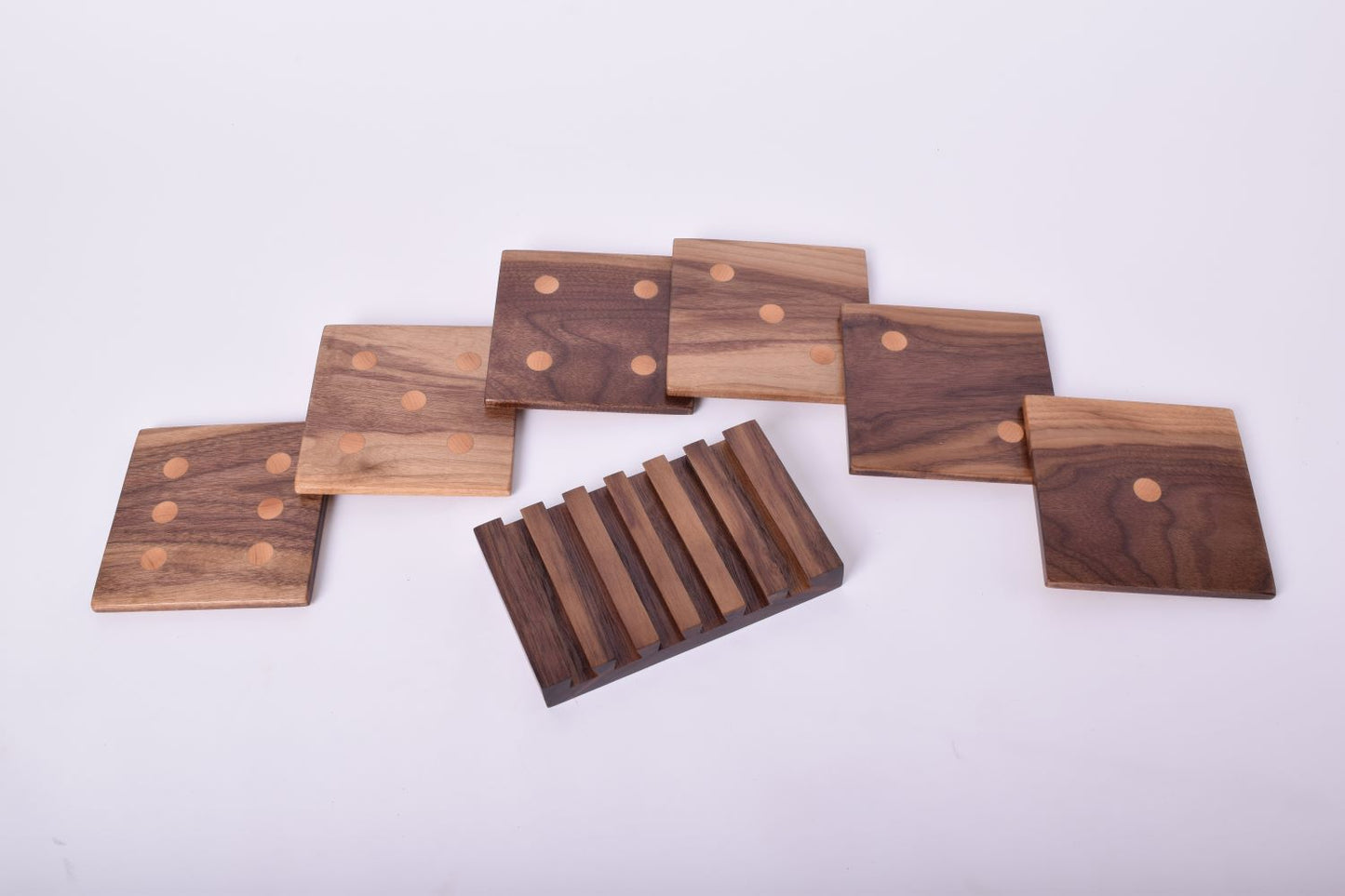 Ensemble de 6 sous-verres dé à jouer